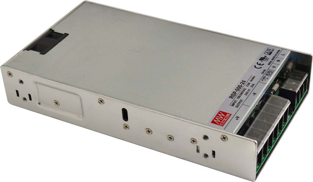 منبع تغذیه 24 ولت 21 آمپر مین ول مدل RSP-500-24