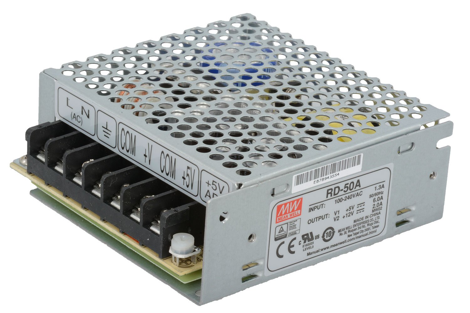 منبع تغذیه 2 خروجی با توان مجموع 54 وات مین ول مدل RD-50A