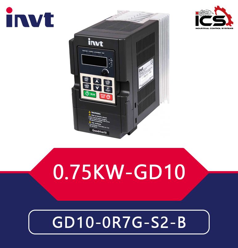 اينورتر 0.75 کیلووات تک فاز اینوت invt سری GD10