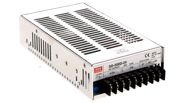 مبدل 110 به 24 ولت 8.4 آمپر مین ول مدل SD-200D-24