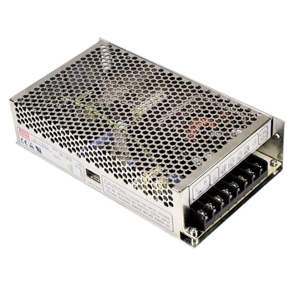 منبع تغذیه 4 خروجی با توان مجموع 124 وات مین ول مدل RQ-125D