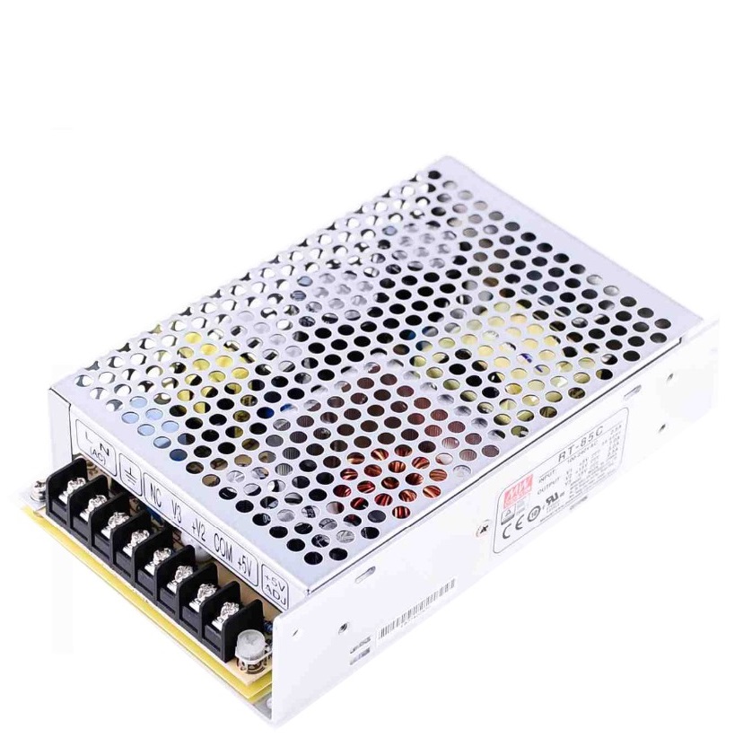 منبع تغذیه 3 خروجی با توان مجموع 87.5 وات مین ول مدل RT-85C