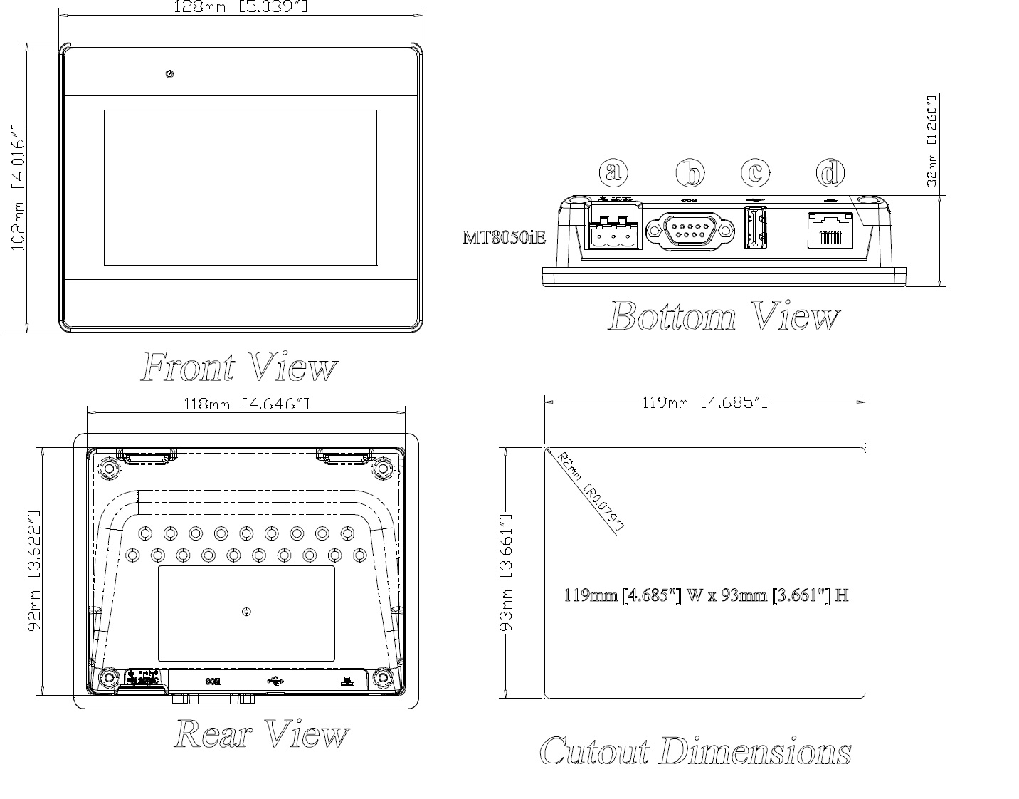 پنل لمسی 4.3 اینچ WEINTEK HMI