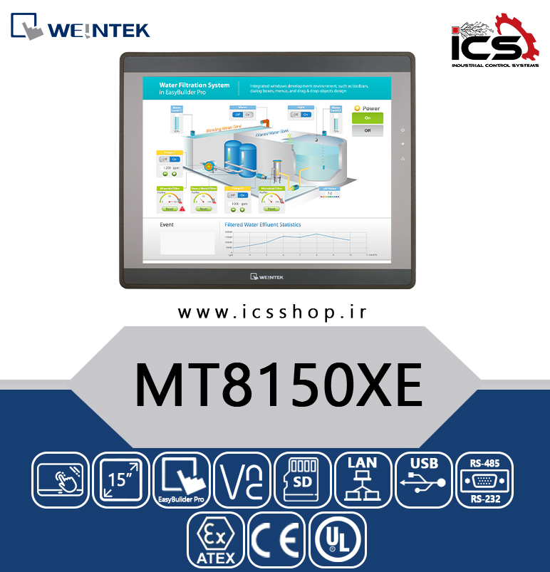 پنل لمسی 15 اینچ WEINTEK HMI
