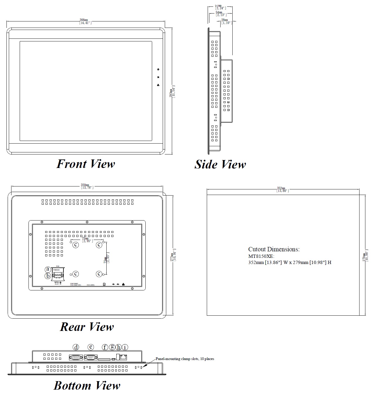پنل لمسی 15 اینچ WEINTEK HMI