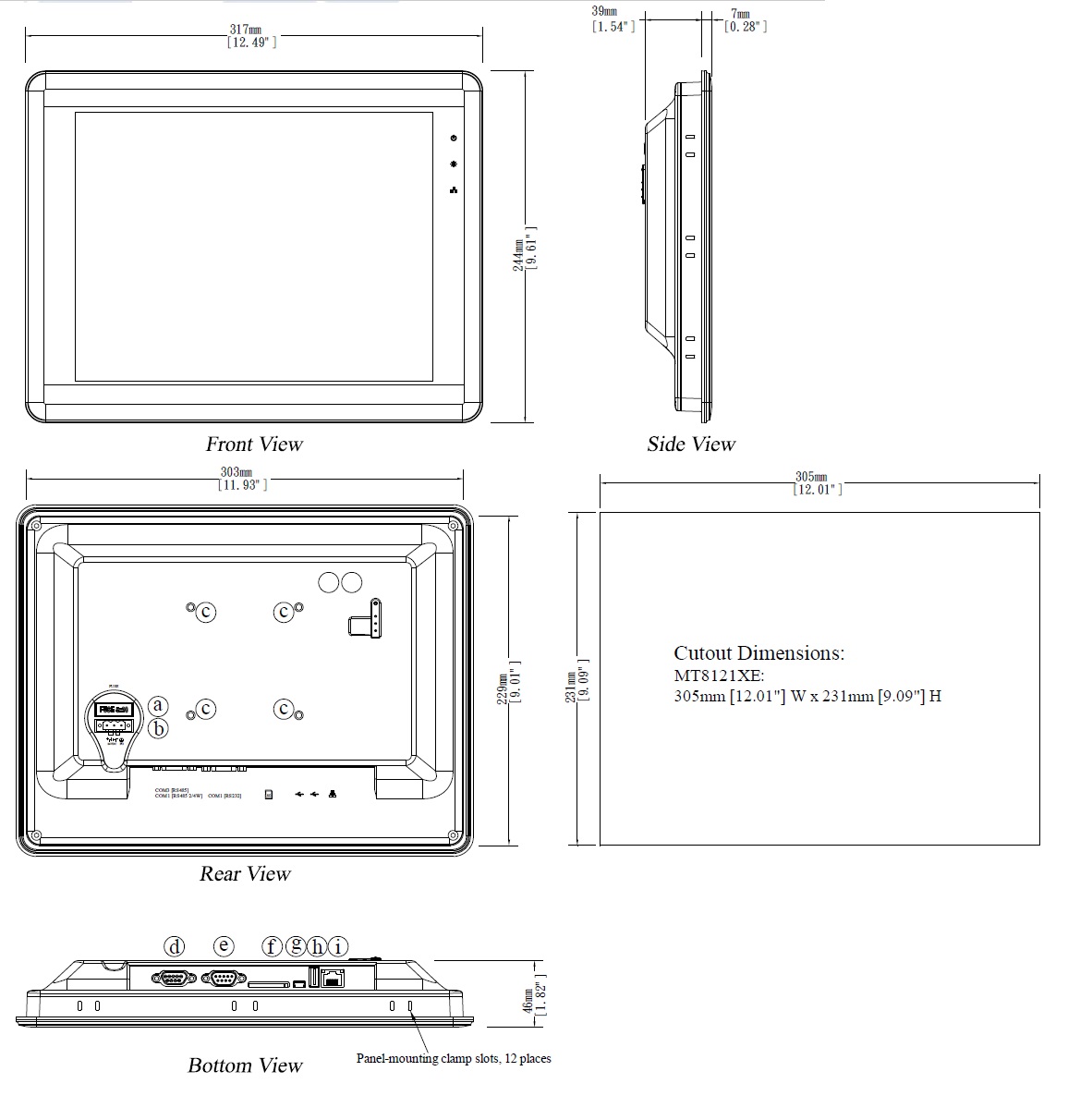 پنل لمسی 12.1 اینچ WEINTEK HMI