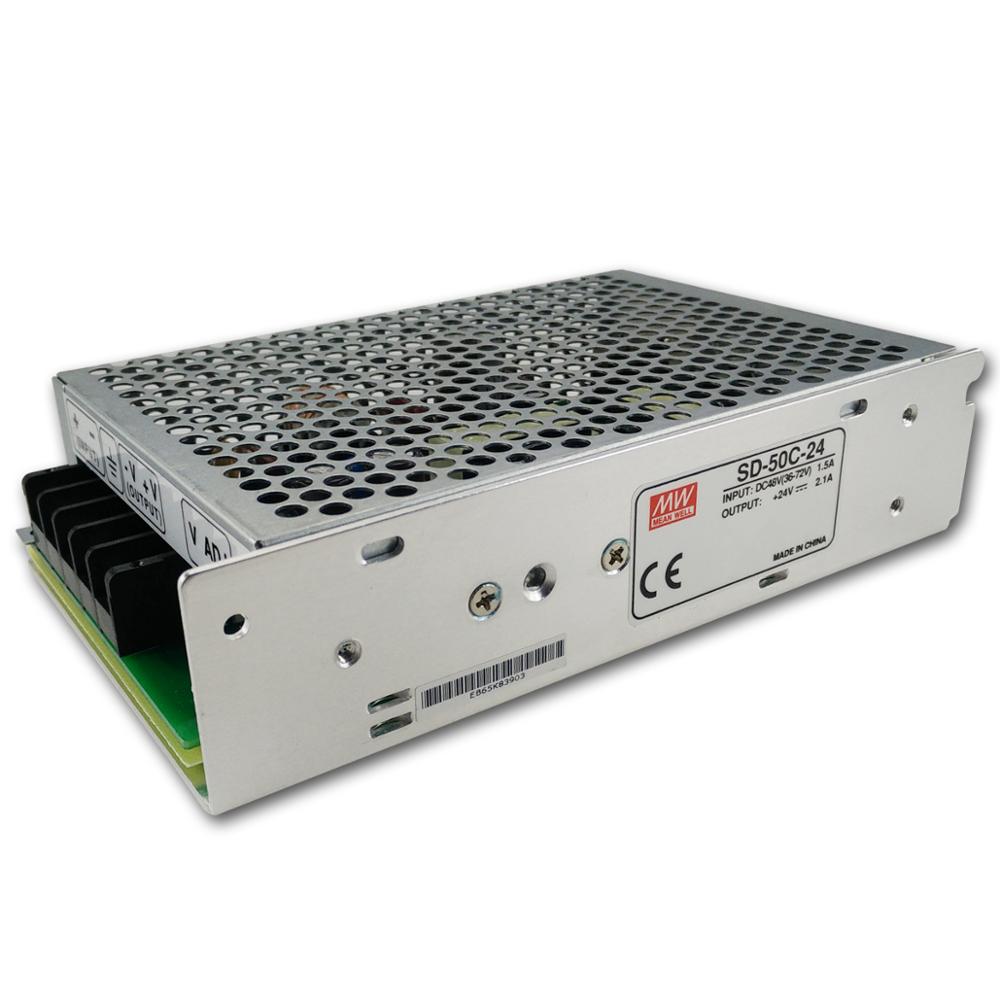 مبدل 48 به 24 ولت 2.1 آمپر مین ول مدل SD-50C-24