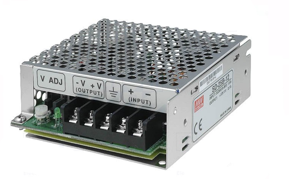 مبدل 24 به 24 ولت 1.1 آمپر مین ول مدل SD-25B-24